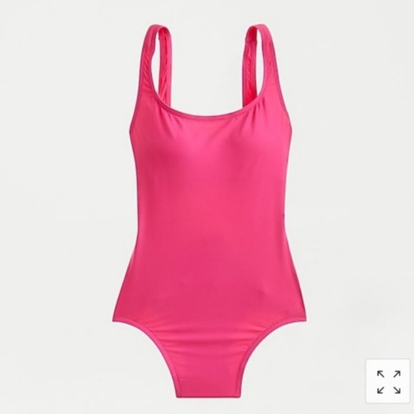 J.Crew Fuscia Pink Scoopback One-piece Swimsuit